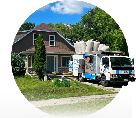 Home having furnace cleaned